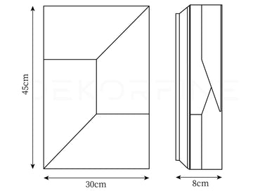Shadows Wall Lamp — Dimension drawings 1