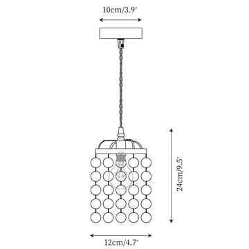 Shell Pendant Lamp — Dimensioentekeningen 1