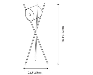 Shift Floor Lamp — Dimension drawings 1