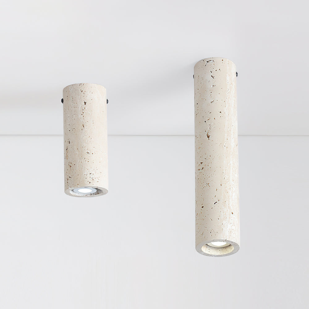 Shura Travertine Ceiling Lamp – detail 2