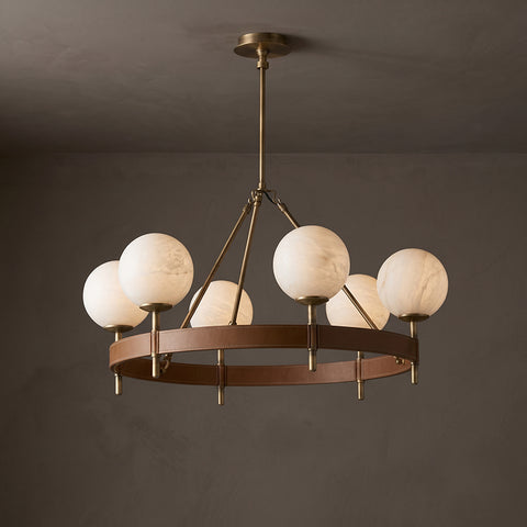 Sidonia Globe Alabaster Chandelier