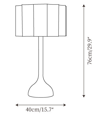 Sierra Table Lamp — Dimension drawings 2