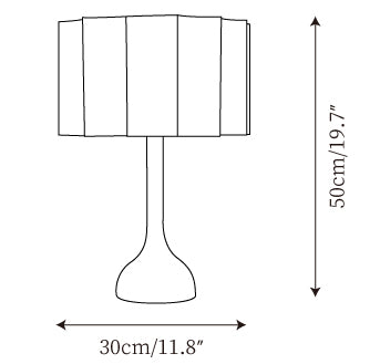 Sierra Table Lamp — Dimension drawings 1