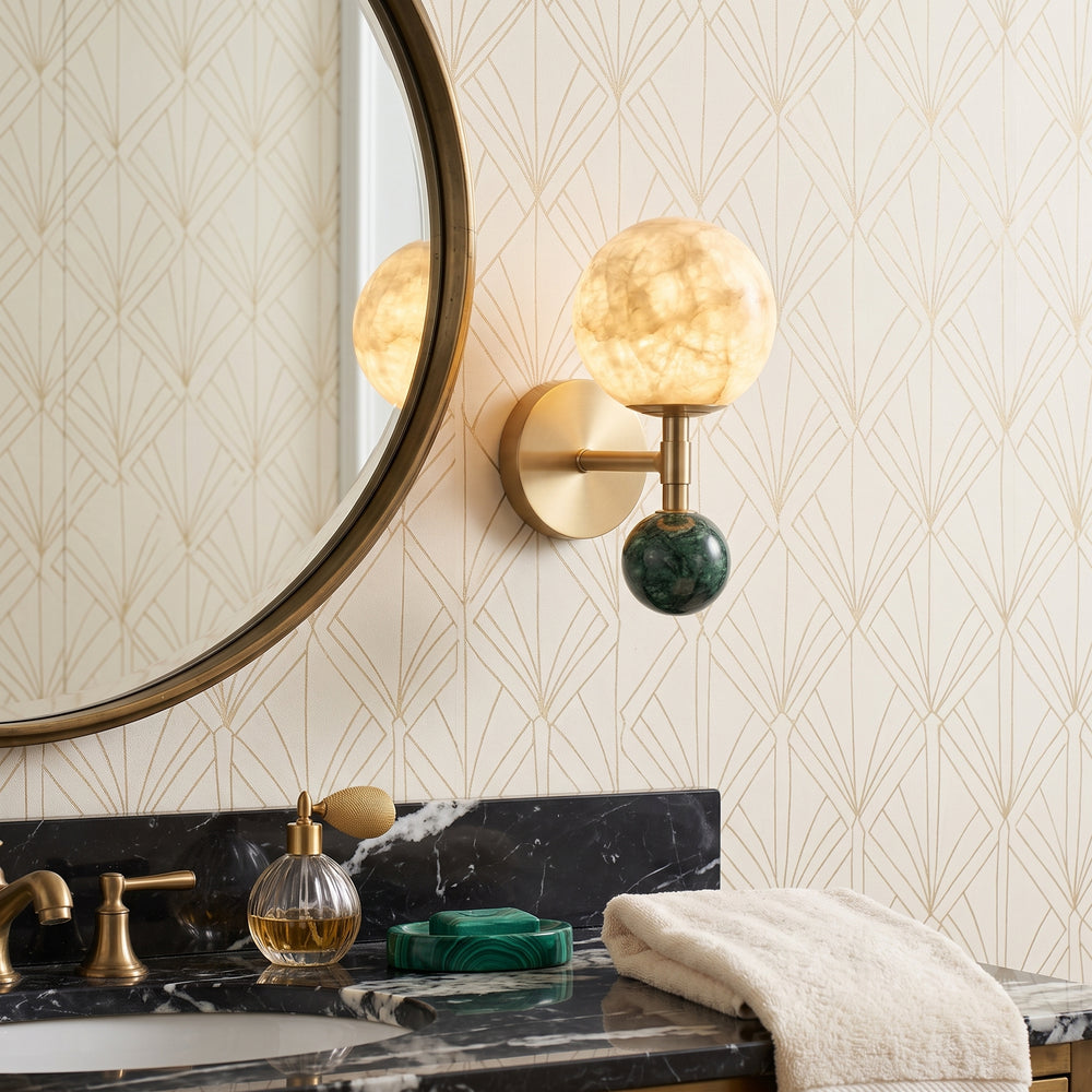 Modulus Alabaster Wall Sconce – detail 2