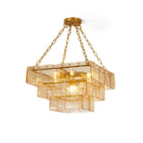 Lustre Sinclair en verre ambré