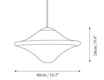 Lampe Suspendue Skye Flyer — Plans de dimensions 1