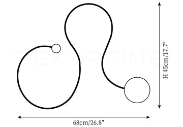 Snake Wall Lamp — Dimension drawings 1