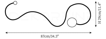 Snake Wall Lamp — Dimension drawings 3