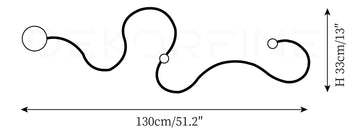 Snake Wall Lamp — Dimension drawings 4