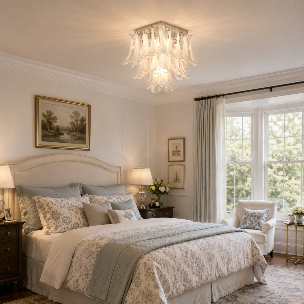 Solange Glass Flush Mount Ceiling Light – detail 2