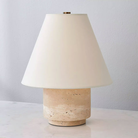 Solano Travertine Table Lamp – detail 12