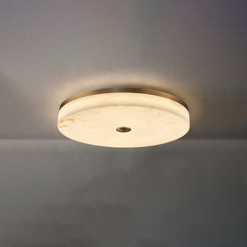 Solstice Alabaster Flush Mount Ceiling Light – detail 14