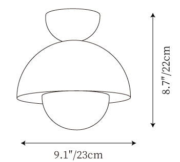 Sonoma Ceiling Lamp — Dimension drawings 1