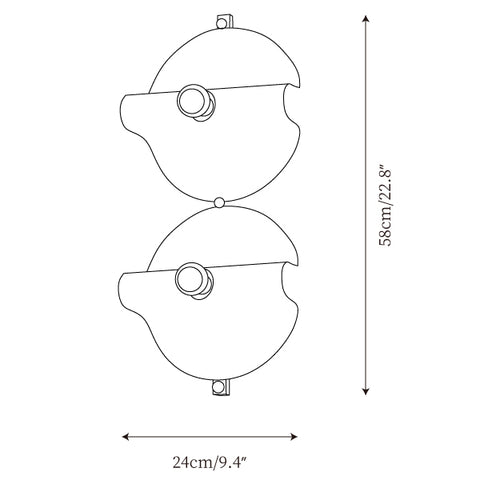L 9.4″ x W 6.7″ x H 22.8″