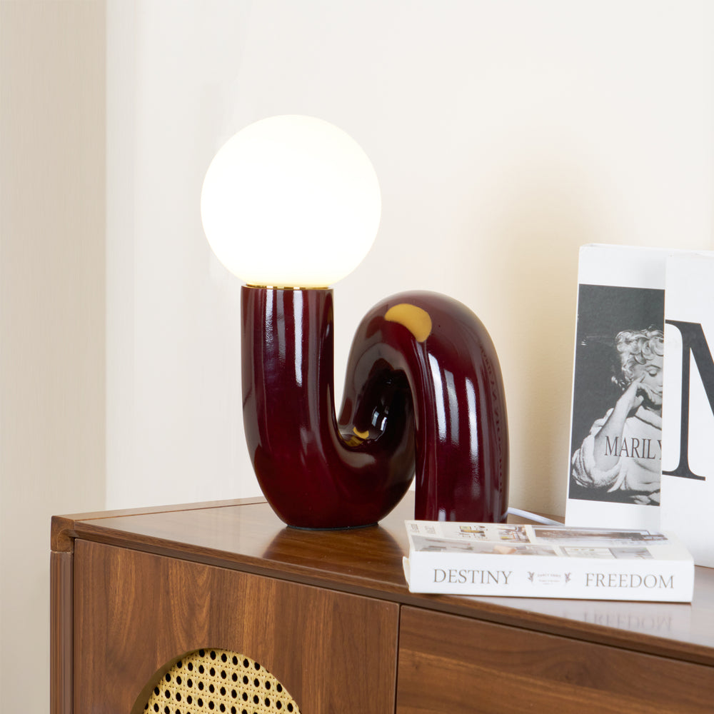 Spiral Glass Table Lamp – detail 2