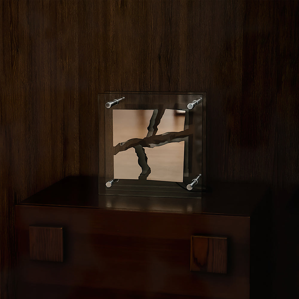 Square Glass Table Lamp – detail 2