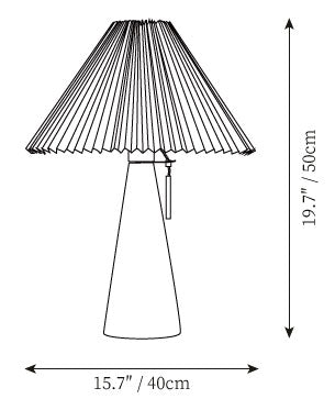 Lampada da Tavolo Stringer — Disegni dimensionali 1