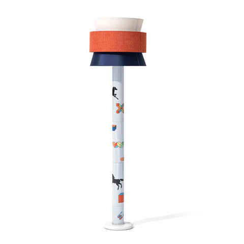 Striped Pony Floor Lamp