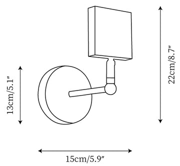 Sunset Wall Lamp — Dimension drawings 1