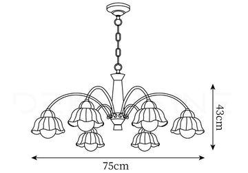 Swedish Modern Chandeliers — Dimension drawings 2