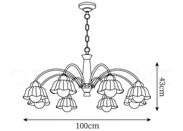 Swedish Modern Chandeliers — Dimension drawings 3