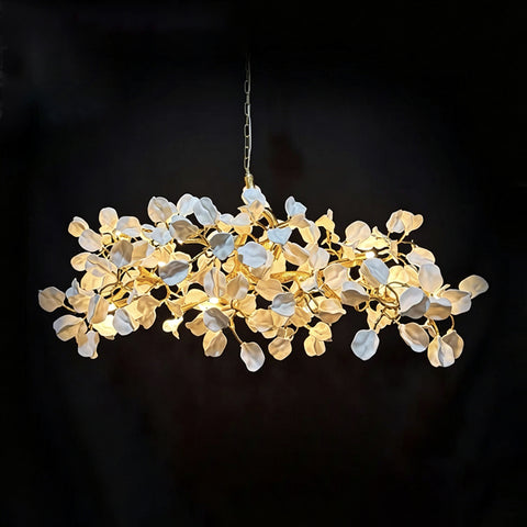 Talisa Ceramic Leaf Chandelier – detail 14