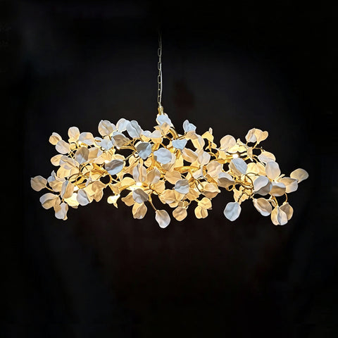 Talisa Ceramic Leaf Chandelier – detail 15