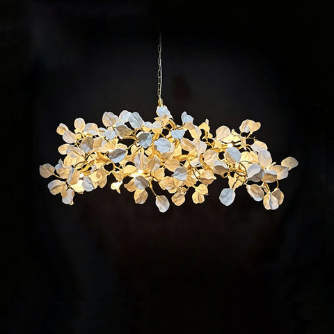 Talisa Ceramic Leaf Chandelier – detail 10