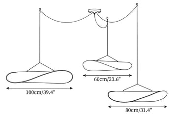 Tense Pendant Light — Dimension drawings 3