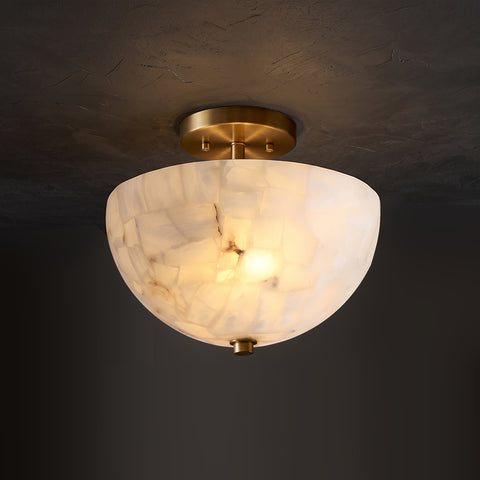 Thaddeus Alabaster Semi-Flush Mount – detail 17