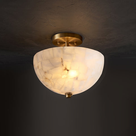 Thaddeus Alabaster Semi-Flush Mount – detail 18