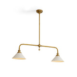 Lampadario Theron in Ottone