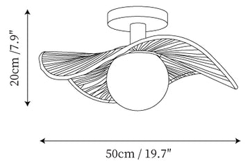 Tilda Ceiling Lamp — Dimension drawings 1