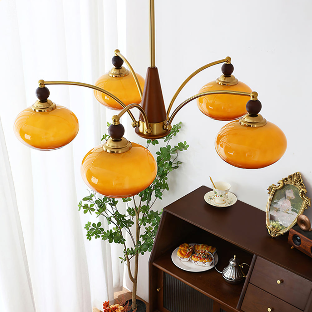 Tillary Wood Chandelier – detail 2