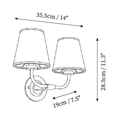 L 14″ x W 7.5″ x H 11.3″