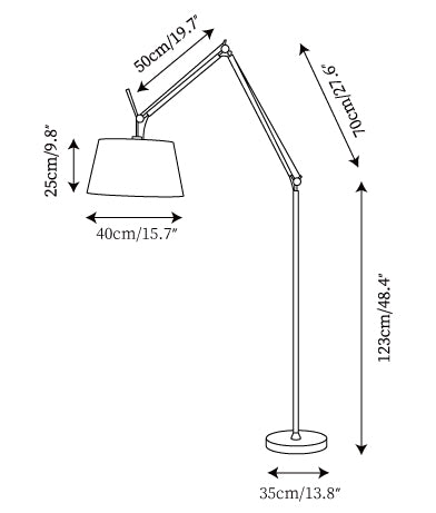 L 40cm x H 243cm / L 15.7″ x H 95.7″