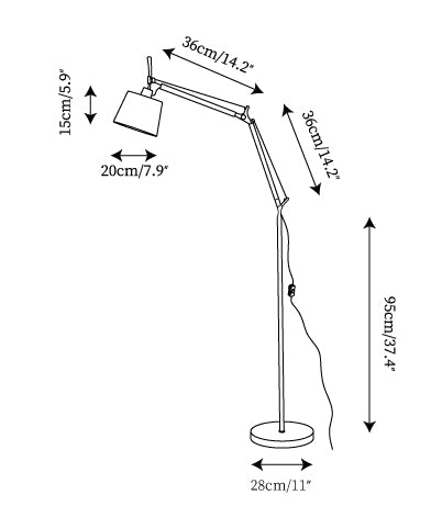 L 20cm x H 167cm / L 7.9″ x H 65.7″