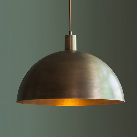 Tondo Dome Brass Pendant Light – detail 12