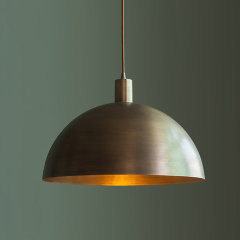Tondo Dome Brass Pendant Light – detail 13