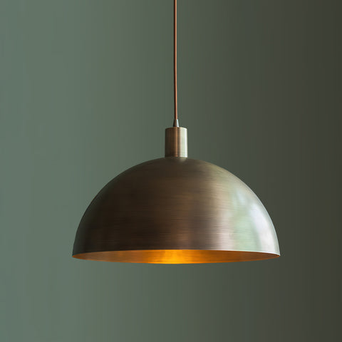 Tondo Dome Brass Pendant Light – detail 14