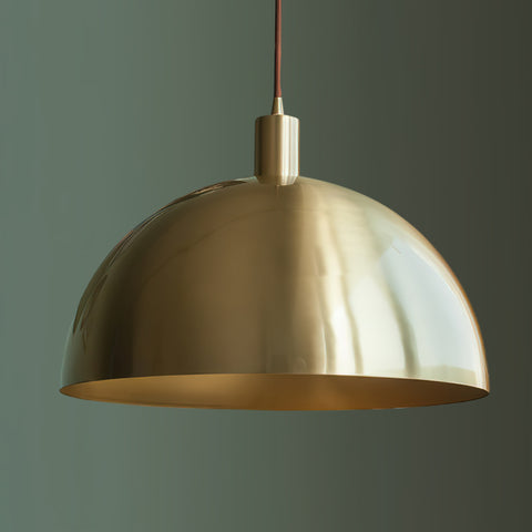 Tondo Dome Brass Pendant Light – detail 15