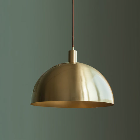 Tondo Dome Brass Pendant Light – detail 17
