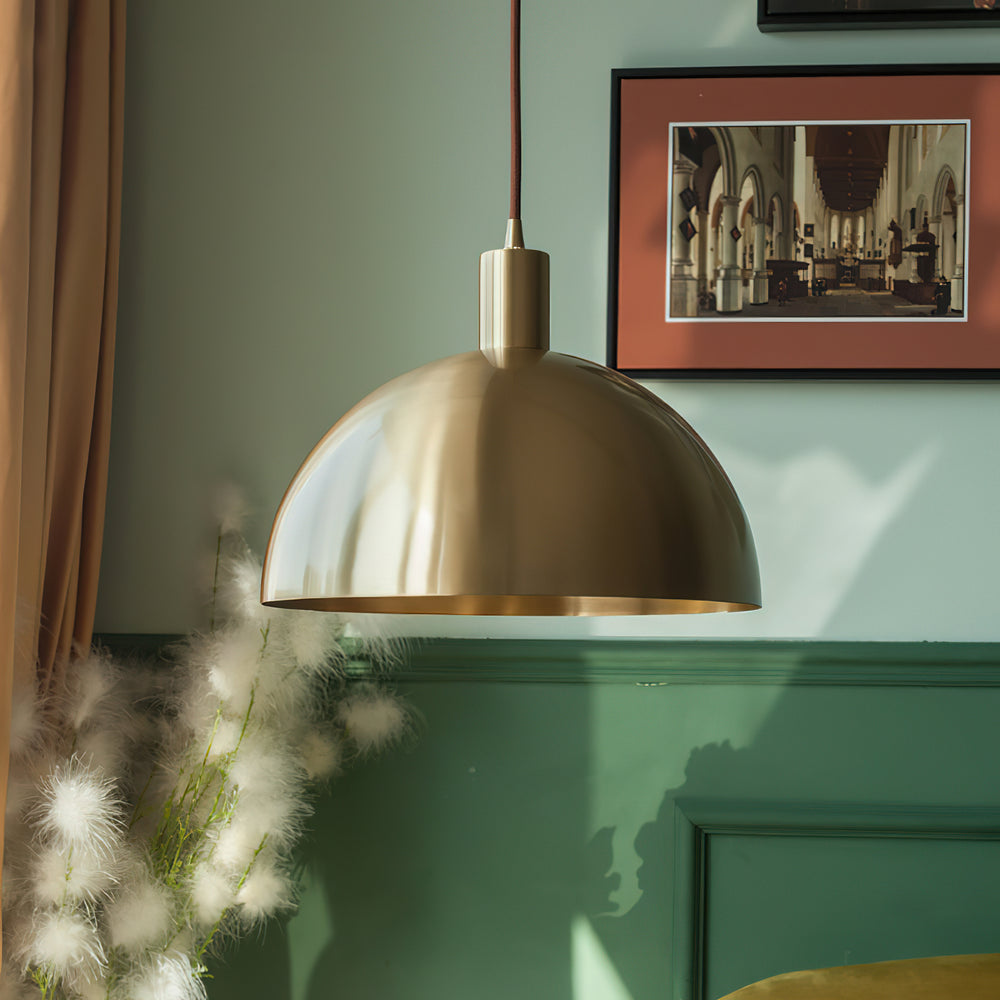 Tondo Dome Brass Pendant Light – detail 2