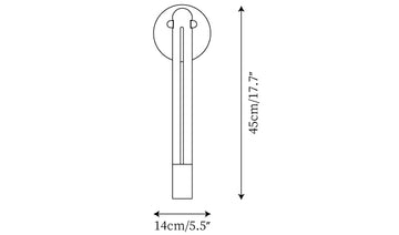 Applique murale Torpedo — Plans de dimensions 1