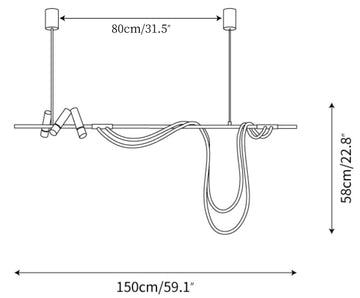 Tracer Chandelier — Plans de dimensions 2