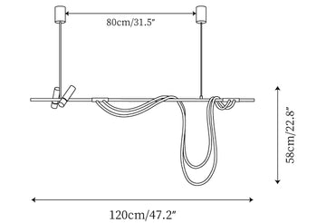 Tracer Chandelier — Plans de dimensions 1