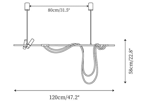 L 47.2″ x H 22.8″ / L 120cm x H 58cm