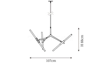 Tree Branch Chandelier — Dimension drawings 2