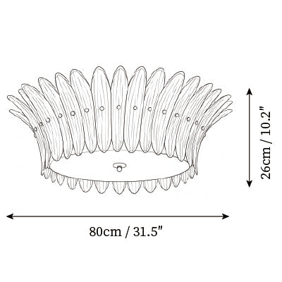 ∅ 31.5″ x H 10.2″