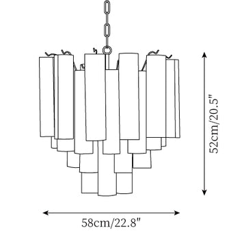 Tronchi Chandelier — Dimension drawings 1